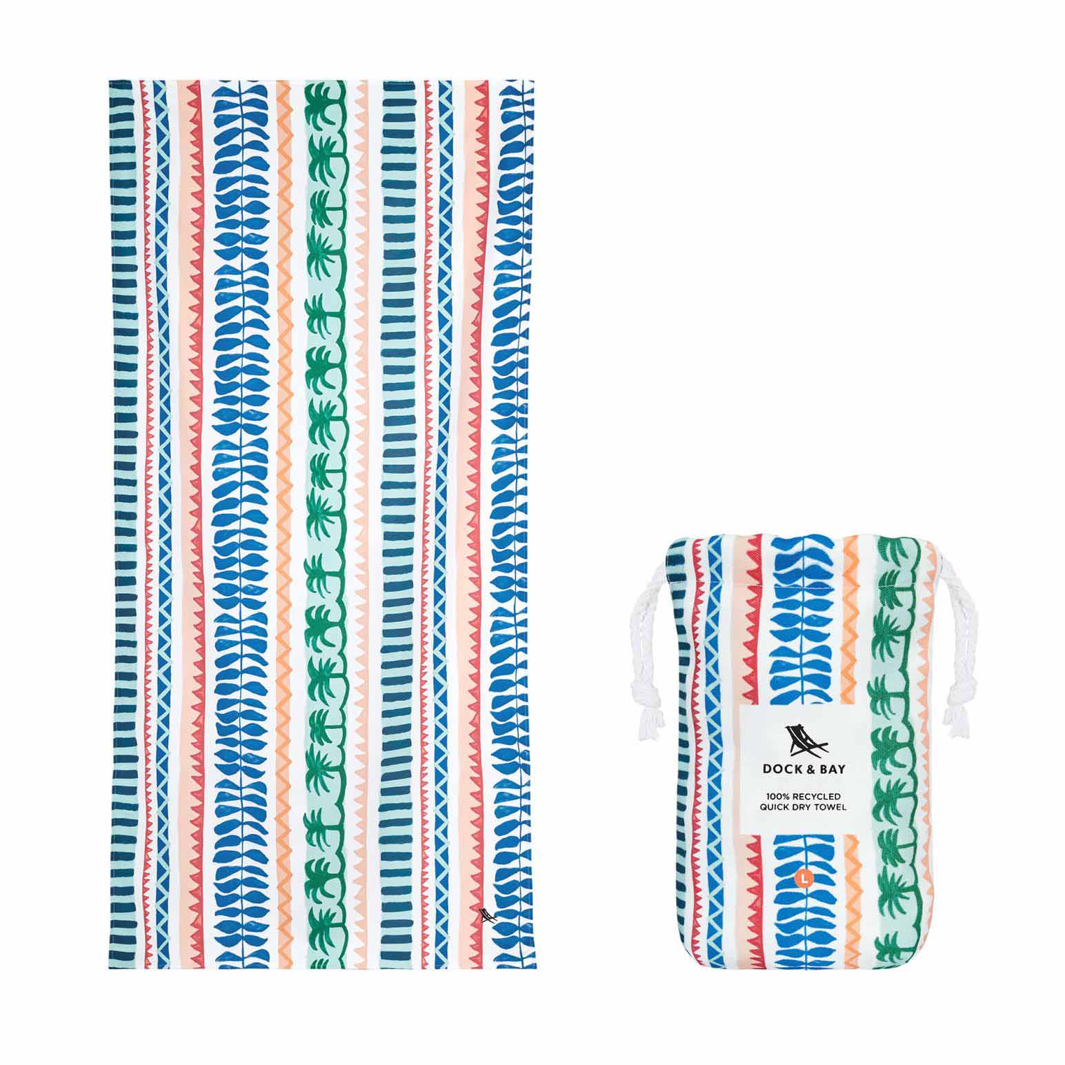 Dock & Bay Beach Towel Tropics Collection Large